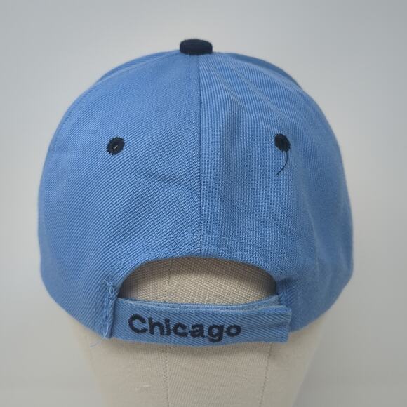 Chicago Strapback Baseball Cap Blue One Size Adjustable Embroidered Lightweight - Picture 6 of 9
